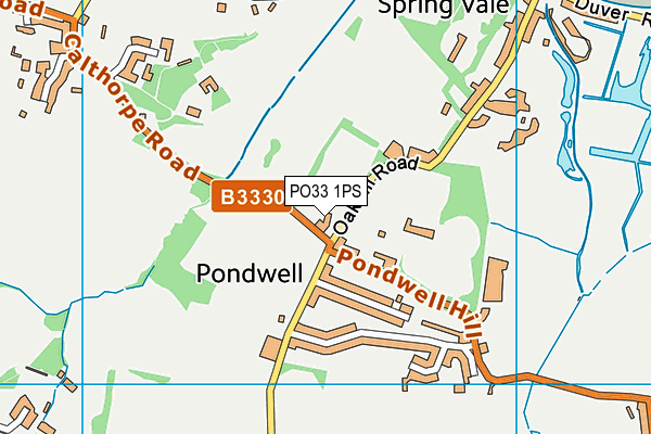 PO33 1PS map - OS VectorMap District (Ordnance Survey) PO33 1PS map - OS VectorMap District (Ordnance Survey)