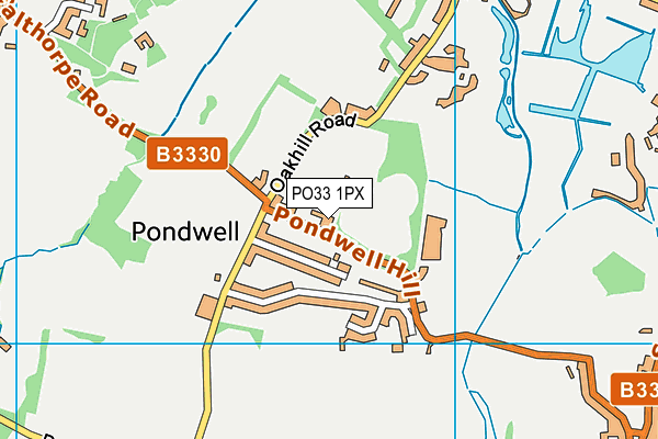 PO33 1PX map - OS VectorMap District (Ordnance Survey) PO33 1PX map - OS VectorMap District (Ordnance Survey)