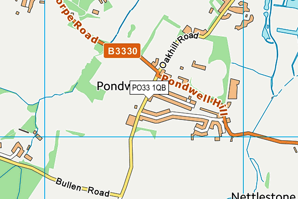 PO33 1QB map - OS VectorMap District (Ordnance Survey) PO33 1QB map - OS VectorMap District (Ordnance Survey)