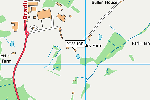 PO33 1QF map - OS VectorMap District (Ordnance Survey) PO33 1QF map - OS VectorMap District (Ordnance Survey)