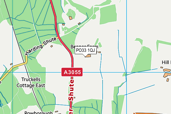 PO33 1QJ map - OS VectorMap District (Ordnance Survey) PO33 1QJ map - OS VectorMap District (Ordnance Survey)