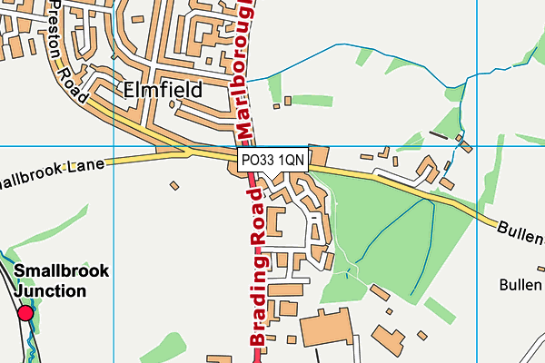 PO33 1QN map - OS VectorMap District (Ordnance Survey)