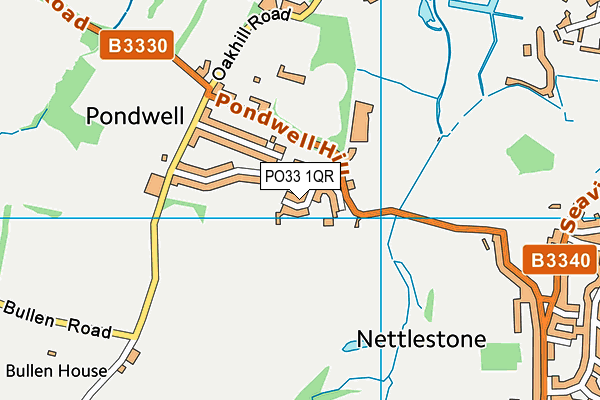 PO33 1QR map - OS VectorMap District (Ordnance Survey) PO33 1QR map - OS VectorMap District (Ordnance Survey)