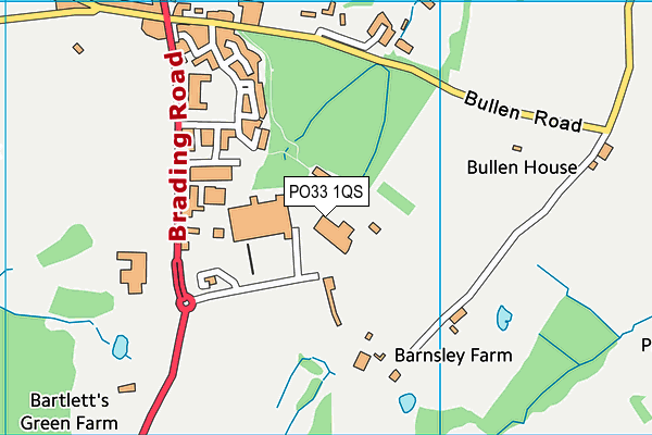 PO33 1QS map - OS VectorMap District (Ordnance Survey) PO33 1QS map - OS VectorMap District (Ordnance Survey)