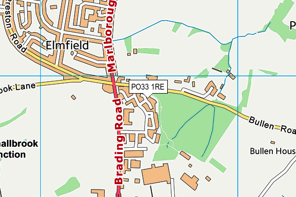 PO33 1RE map - OS VectorMap District (Ordnance Survey) PO33 1RE map - OS VectorMap District (Ordnance Survey)