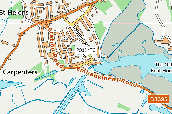 PO33 1TQ map - OS VectorMap District (Ordnance Survey) PO33 1TQ map - OS VectorMap District (Ordnance Survey)