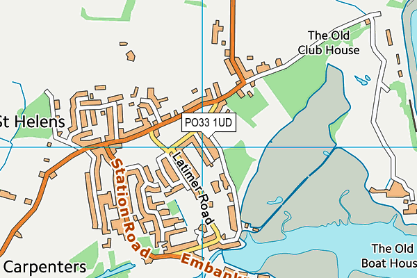 PO33 1UD map - OS VectorMap District (Ordnance Survey) PO33 1UD map - OS VectorMap District (Ordnance Survey)