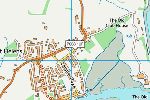 PO33 1UF map - OS VectorMap District (Ordnance Survey) PO33 1UF map - OS VectorMap District (Ordnance Survey)
