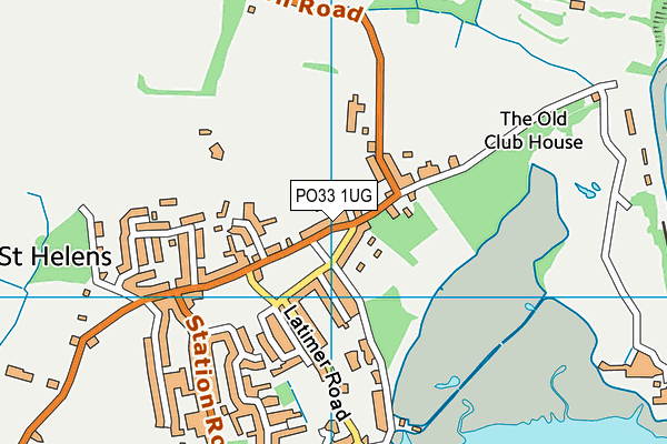 PO33 1UG map - OS VectorMap District (Ordnance Survey) PO33 1UG map - OS VectorMap District (Ordnance Survey)