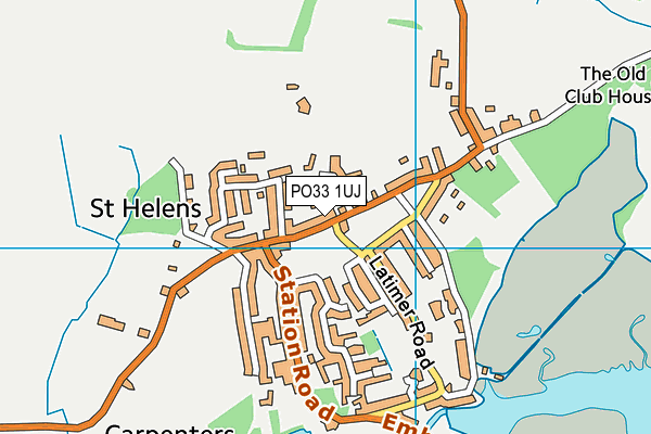 PO33 1UJ map - OS VectorMap District (Ordnance Survey) PO33 1UJ map - OS VectorMap District (Ordnance Survey)