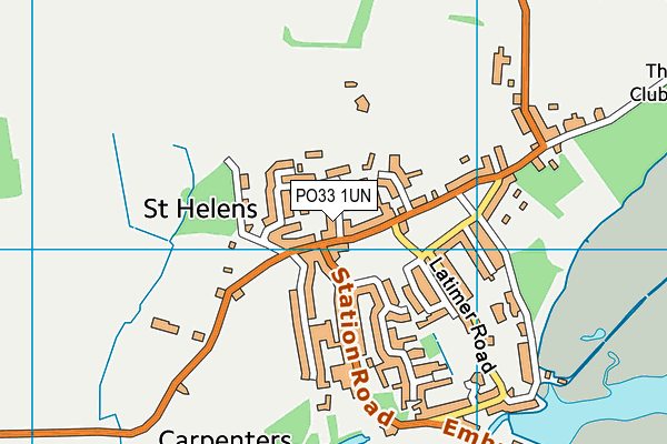 PO33 1UN map - OS VectorMap District (Ordnance Survey) PO33 1UN map - OS VectorMap District (Ordnance Survey)
