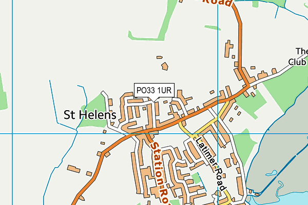 PO33 1UR map - OS VectorMap District (Ordnance Survey) PO33 1UR map - OS VectorMap District (Ordnance Survey)