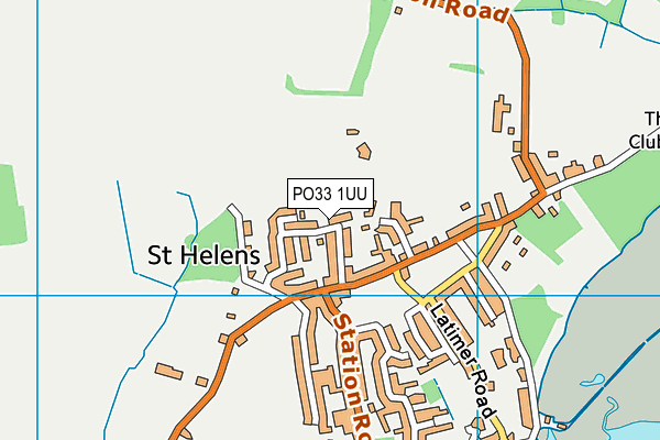 PO33 1UU map - OS VectorMap District (Ordnance Survey) PO33 1UU map - OS VectorMap District (Ordnance Survey)