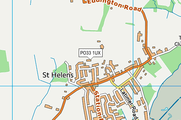 PO33 1UX map - OS VectorMap District (Ordnance Survey) PO33 1UX map - OS VectorMap District (Ordnance Survey)