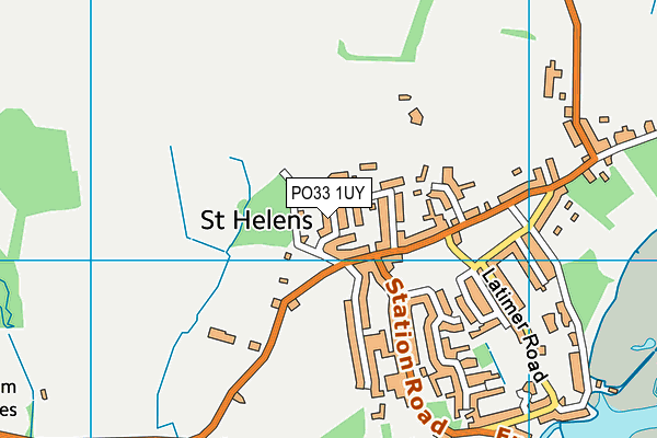 PO33 1UY map - OS VectorMap District (Ordnance Survey) PO33 1UY map - OS VectorMap District (Ordnance Survey)