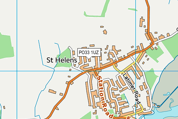 PO33 1UZ map - OS VectorMap District (Ordnance Survey) PO33 1UZ map - OS VectorMap District (Ordnance Survey)