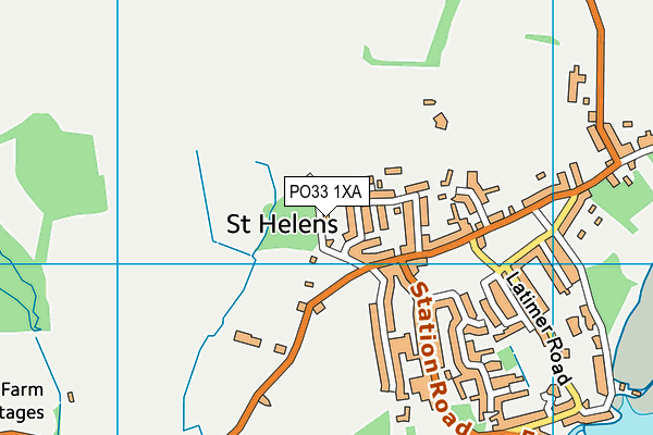 PO33 1XA map - OS VectorMap District (Ordnance Survey) PO33 1XA map - OS VectorMap District (Ordnance Survey)