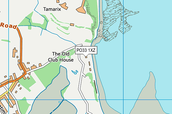 PO33 1XZ map - OS VectorMap District (Ordnance Survey) PO33 1XZ map - OS VectorMap District (Ordnance Survey)