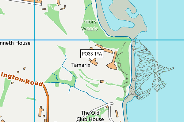 PO33 1YA map - OS VectorMap District (Ordnance Survey) PO33 1YA map - OS VectorMap District (Ordnance Survey)