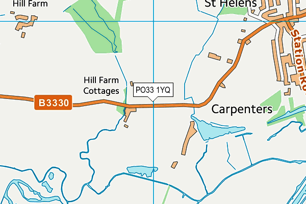 PO33 1YQ map - OS VectorMap District (Ordnance Survey) PO33 1YQ map - OS VectorMap District (Ordnance Survey)