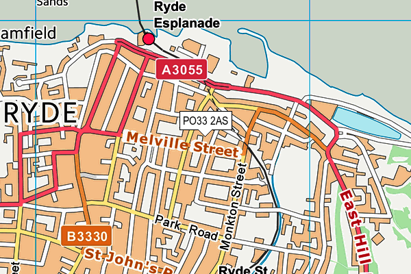 PO33 2AS map - OS VectorMap District (Ordnance Survey) PO33 2AS map - OS VectorMap District (Ordnance Survey)