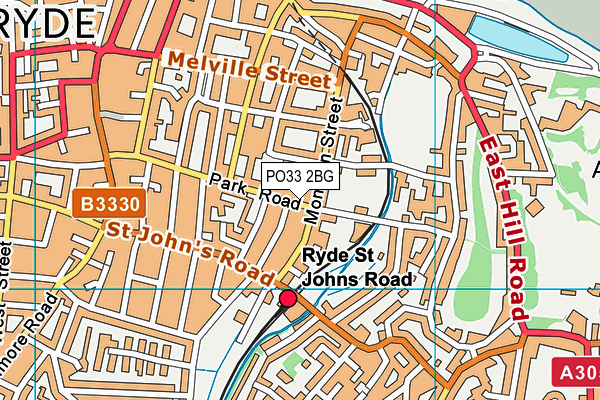 PO33 2BG map - OS VectorMap District (Ordnance Survey) PO33 2BG map - OS VectorMap District (Ordnance Survey)
