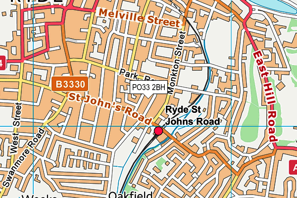 PO33 2BH map - OS VectorMap District (Ordnance Survey) PO33 2BH map - OS VectorMap District (Ordnance Survey)