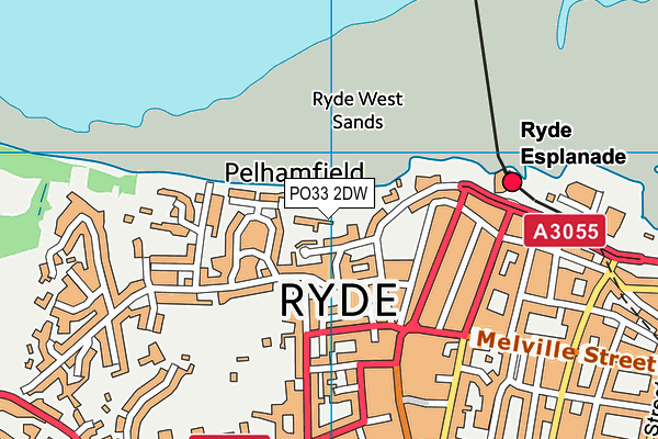 PO33 2DW map - OS VectorMap District (Ordnance Survey) PO33 2DW map - OS VectorMap District (Ordnance Survey)