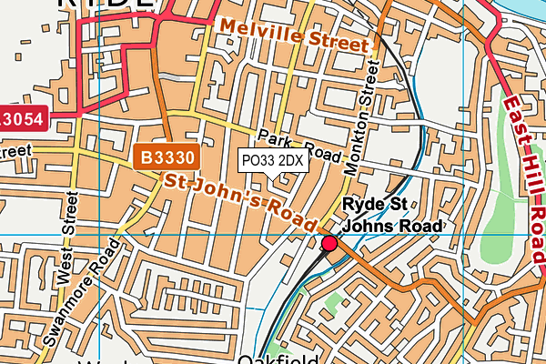PO33 2DX map - OS VectorMap District (Ordnance Survey) PO33 2DX map - OS VectorMap District (Ordnance Survey)