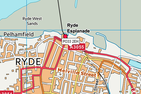 PO33 2EH map - OS VectorMap District (Ordnance Survey) PO33 2EH map - OS VectorMap District (Ordnance Survey)