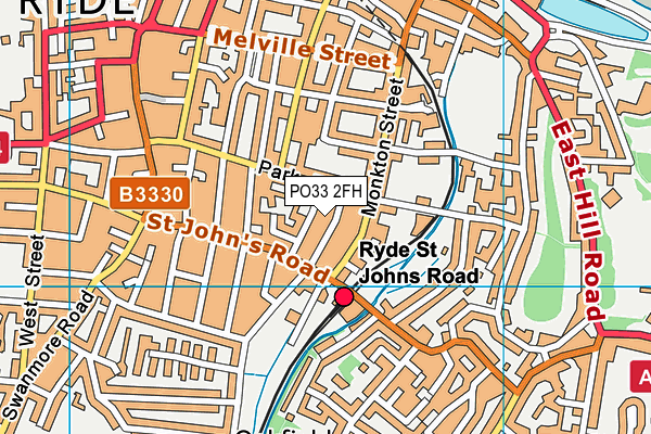 PO33 2FH map - OS VectorMap District (Ordnance Survey) PO33 2FH map - OS VectorMap District (Ordnance Survey)
