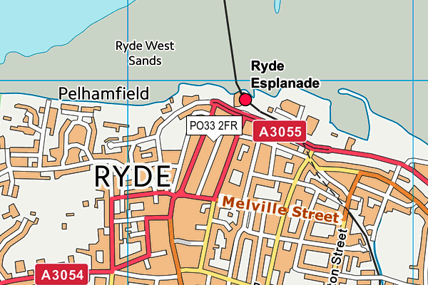 PO33 2FR map - OS VectorMap District (Ordnance Survey) PO33 2FR map - OS VectorMap District (Ordnance Survey)