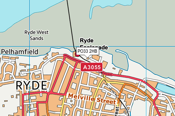 PO33 2HB map - OS VectorMap District (Ordnance Survey)