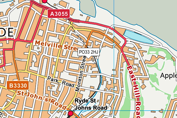 PO33 2HJ map - OS VectorMap District (Ordnance Survey) PO33 2HJ map - OS VectorMap District (Ordnance Survey)