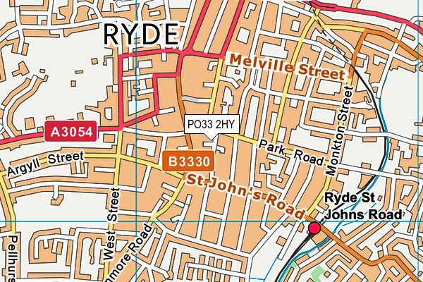 PO33 2HY map - OS VectorMap District (Ordnance Survey) PO33 2HY map - OS VectorMap District (Ordnance Survey)