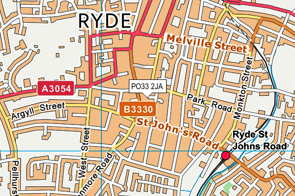 PO33 2JA map - OS VectorMap District (Ordnance Survey) PO33 2JA map - OS VectorMap District (Ordnance Survey)