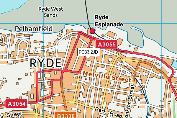 PO33 2JD map - OS VectorMap District (Ordnance Survey) PO33 2JD map - OS VectorMap District (Ordnance Survey)