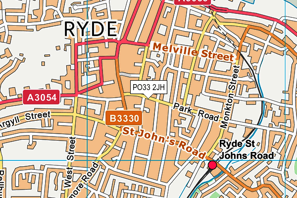 PO33 2JH map - OS VectorMap District (Ordnance Survey) PO33 2JH map - OS VectorMap District (Ordnance Survey)
