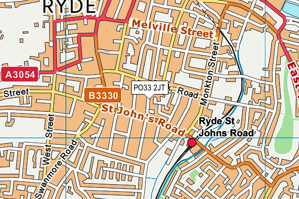 PO33 2JT map - OS VectorMap District (Ordnance Survey)