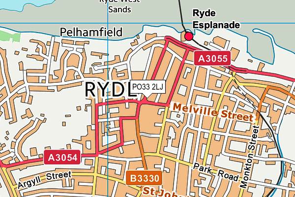 PO33 2LJ map - OS VectorMap District (Ordnance Survey) PO33 2LJ map - OS VectorMap District (Ordnance Survey)