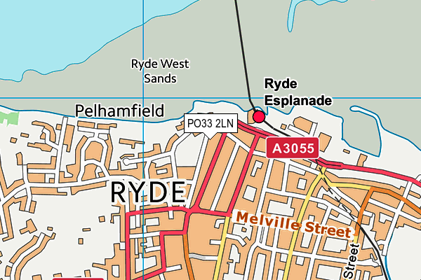 PO33 2LN map - OS VectorMap District (Ordnance Survey) PO33 2LN map - OS VectorMap District (Ordnance Survey)