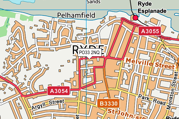 PO33 2NQ map - OS VectorMap District (Ordnance Survey) PO33 2NQ map - OS VectorMap District (Ordnance Survey)