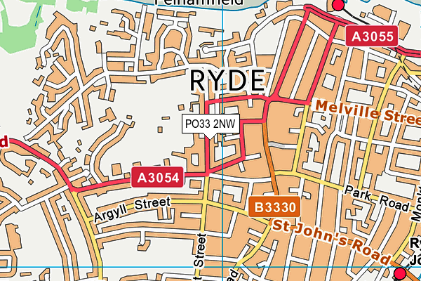 PO33 2NW map - OS VectorMap District (Ordnance Survey) PO33 2NW map - OS VectorMap District (Ordnance Survey)