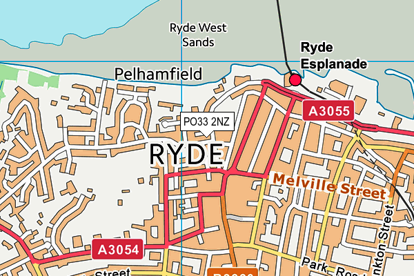 PO33 2NZ map - OS VectorMap District (Ordnance Survey) PO33 2NZ map - OS VectorMap District (Ordnance Survey)