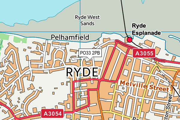 PO33 2PB map - OS VectorMap District (Ordnance Survey) PO33 2PB map - OS VectorMap District (Ordnance Survey)