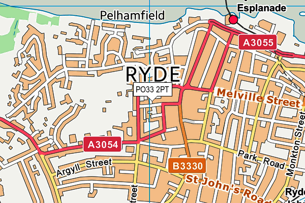 PO33 2PT map - OS VectorMap District (Ordnance Survey) PO33 2PT map - OS VectorMap District (Ordnance Survey)