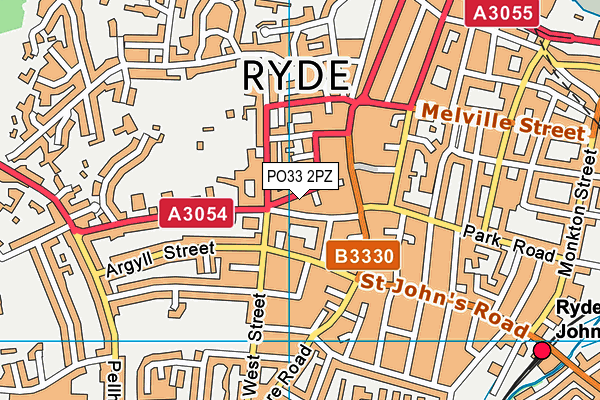 PO33 2PZ map - OS VectorMap District (Ordnance Survey) PO33 2PZ map - OS VectorMap District (Ordnance Survey)
