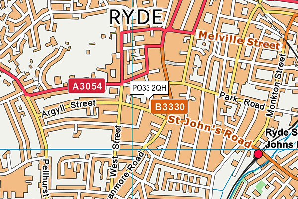 PO33 2QH map - OS VectorMap District (Ordnance Survey) PO33 2QH map - OS VectorMap District (Ordnance Survey)