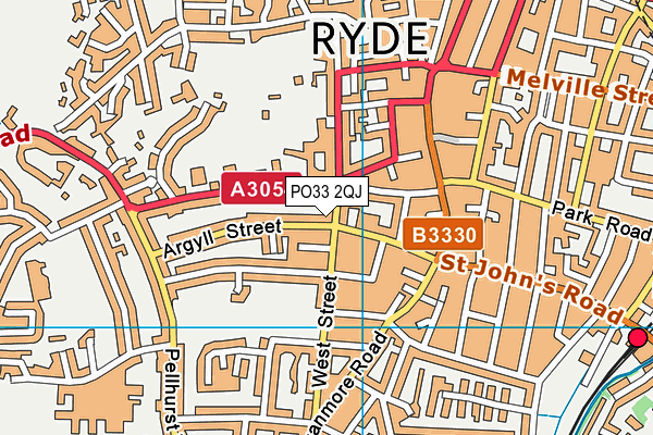 PO33 2QJ map - OS VectorMap District (Ordnance Survey) PO33 2QJ map - OS VectorMap District (Ordnance Survey)