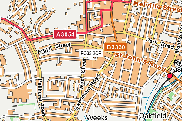 PO33 2QP map - OS VectorMap District (Ordnance Survey) PO33 2QP map - OS VectorMap District (Ordnance Survey)